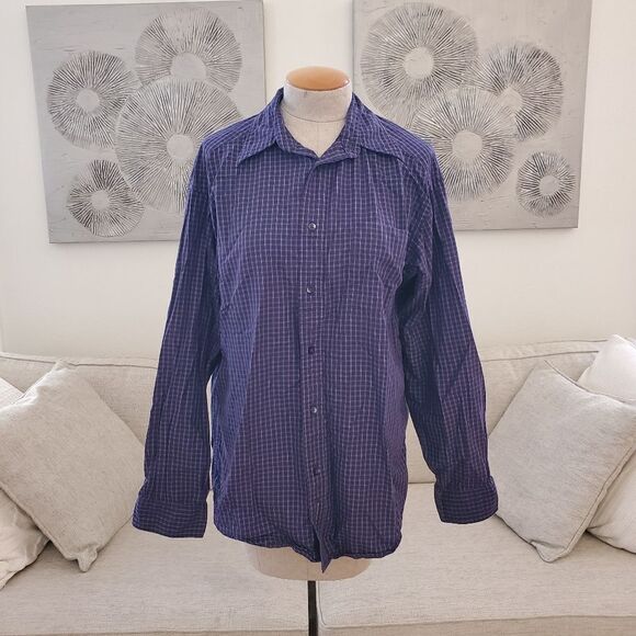 Banana Republic Long Sleeve Button Front Classic Fit Shirt Size Med - Picture 1 of 10